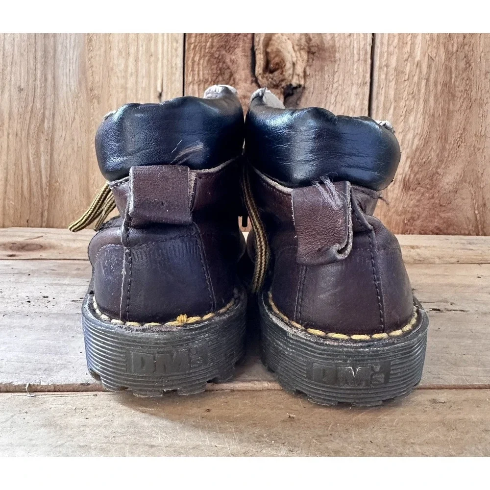 Dr. Martens 1460‎ Boots Kid's Sz 7 Toddler Air Cushion Made in England Brown